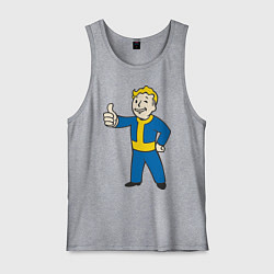 Майка мужская хлопок Fallout Boy, цвет: меланж
