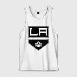 Майка мужская хлопок Los Angeles Kings, цвет: белый