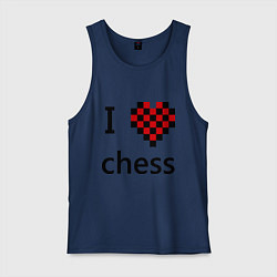 Мужская майка I love chess