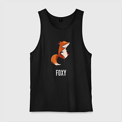 Майка мужская хлопок Little Foxy, цвет: черный