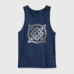 Мужская майка Звезда Сварога: серебро