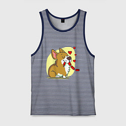 Мужская майка Влюбленный песик