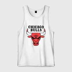 Майка мужская хлопок Chicago Bulls, цвет: белый