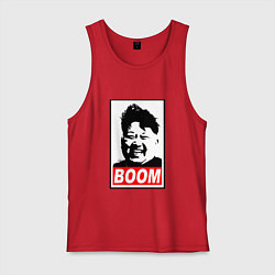 Майка мужская хлопок BOOM: Kim Chen Eun, цвет: красный