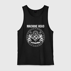 Майка мужская хлопок Machine Head MCMXCII, цвет: черный