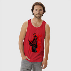 Майка мужская хлопок Убийца гоблинов, цвет: красный — фото 2