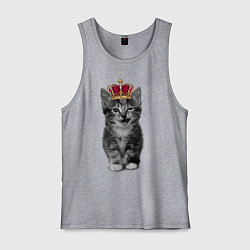 Майка мужская хлопок Meow kitten, цвет: меланж