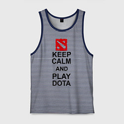 Мужская майка Keep Calm & Play Dota