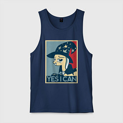 Майка мужская хлопок MLP: Yes I Can, цвет: тёмно-синий