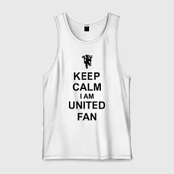 Мужская майка Keep Calm & United fan