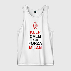 Мужская майка Keep Calm & Forza Milan