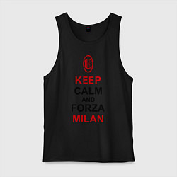 Мужская майка Keep Calm & Forza Milan