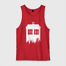 Мужская майка Тардис white - Доктор Кто