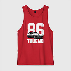Майка мужская хлопок TRUENO 86, цвет: красный
