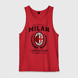 Майка мужская хлопок Milan: I Rossoneri, цвет: красный