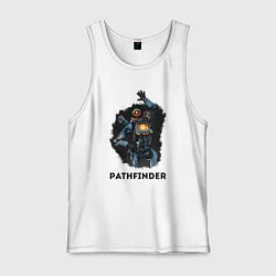 Майка мужская хлопок Apex Legends: Pathfinder, цвет: белый