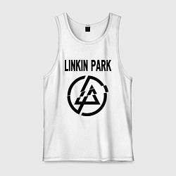 Майка мужская хлопок Linkin Park, цвет: белый