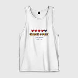 Мужская майка Game over pixels