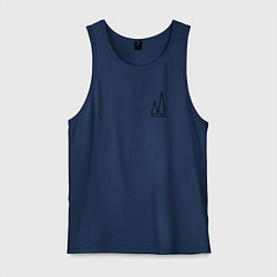 Мужская майка Москва-чёрный логотип