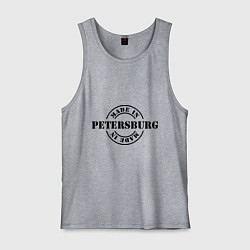 Майка мужская хлопок Made in Petersburg, цвет: меланж