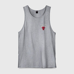 Майка мужская хлопок CHICAGO BULLS, цвет: меланж