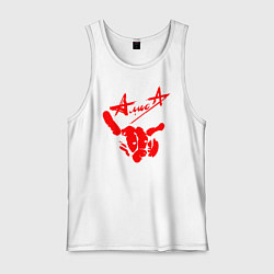 Майка мужская хлопок АлисА, цвет: белый