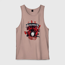 Майка мужская хлопок Stignata, цвет: пыльно-розовый