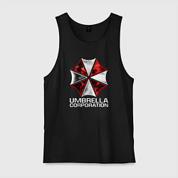 Майка мужская хлопок UMBRELLA CORP, цвет: черный