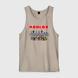 Майка мужская хлопок ROBLOX, цвет: миндальный