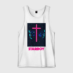 Майка мужская хлопок STARBOY, цвет: белый