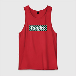 Майка мужская хлопок TANJIRO, цвет: красный