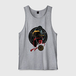 Майка мужская хлопок Стальной алхимик, цвет: меланж