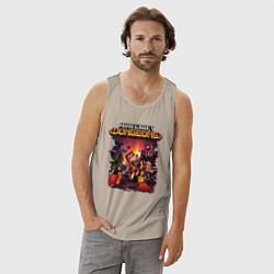 Майка мужская хлопок Minecraft Dungeons, цвет: миндальный — фото 2