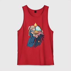 Майка мужская хлопок Хаул и Софи, цвет: красный