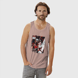 Майка мужская хлопок ПОСЛЕДНИЙ ТАНЕЦ, цвет: пыльно-розовый — фото 2