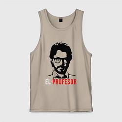 Майка мужская хлопок El Profesor, цвет: миндальный