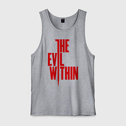 Майка мужская хлопок The Evil Within, цвет: меланж