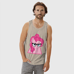 Майка мужская хлопок Pinky Pie hipster, цвет: миндальный — фото 2