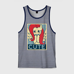 Мужская майка Fluttershy cute