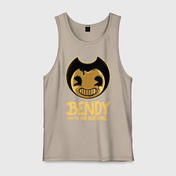 Майка мужская хлопок Bendy And The Ink Machine, цвет: миндальный