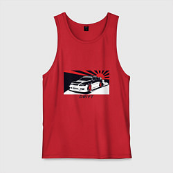 Майка мужская хлопок Дрифт, цвет: красный