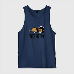 Майка мужская хлопок Pulp fiction, цвет: тёмно-синий