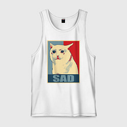 Мужская майка Sad Cat