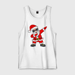 Майка мужская хлопок Dabing Santa, цвет: белый