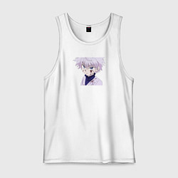 Майка мужская хлопок SAVAGE Killua Zoldyck, цвет: белый