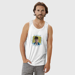 Майка мужская хлопок STAY UGLY, цвет: белый — фото 2