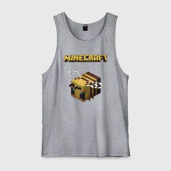 Майка мужская хлопок Minecraft, цвет: меланж