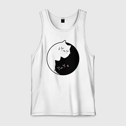 Мужская майка Yin and Yang cats