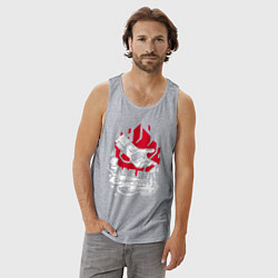 Майка мужская хлопок Cyberpunk 2077 SAMURAI, цвет: меланж — фото 2