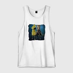 Майка мужская хлопок LittleNightmares2, цвет: белый